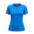 Camisa do Cruzeiro Raglan Momento Ocean Braziline - Feminina AZUL