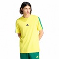 Camiseta adidas Malha Simples Essentials Três Listras Masculina AMARELO