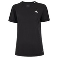 Camiseta adidas Own The Run 3 Listras Feminina PRETO/BRANCO