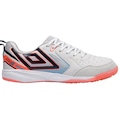 Chuteira Futsal Adulto Umbro Pro 5 Bump BRANCO/CORAL