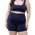 Short de Compressão Dellas Fit Zero Transparência Feminino AZUL ESCURO