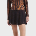 Saia Lauf Estampada Lolitta Feminina PRETO