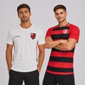 Kit Camisa do Flamengo Eco e Manto Masculino - 2 Unidades BRANCO