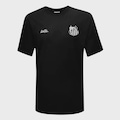 Camiseta do Santos Sempre Santos Surf Center Oversized Masculina PRETO