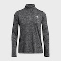 Camiseta Manga Longa Under Armour Tech Twist 1/2 Feminina PRETO