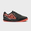 Chuteira de Society Masculino Umbro Pro 5 Bump Club PRETO/CORAL