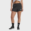 Shorts adidas de Malha de Cintura Alta Pacer Workout - Feminino PRETO