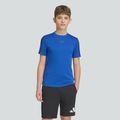 Camiseta adidas Train Essentials Três Listras Infantil AZUL/AZUL ESC