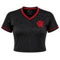 Cropped do Flamengo Victory Black Betel - Feminino PRETO
