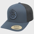 Boné Masculino Rip Curl Wetsuit Icon Trucker Black Navy Importado - Aba Curva PRETO