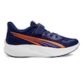 Tênis Infantil Puma Pounce Lite AZUL ESC/LARANJA