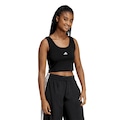 Camiseta Regata adidas Essentials Lifestyle Logo Pequeno Feminina PRETO