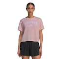 Camiseta adidas M/C Gráfica Heritage Feminina ROSA CLA/BRANCO