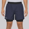 Bermuda Snugg Compressão 2 em 1 Tactel Masculina AZUL ESCURO