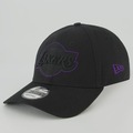 Boné  Unissex New Era Los Angeles Lakers 940 Outline NBA Aba Curva PRETO