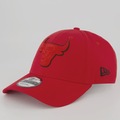Boné Unissex New Era Chicago Bulls 940 Outline NBA Aba Curva VERMELHO