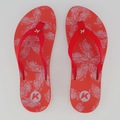 Chinelo Kenner Kyra Slim Estampado Feminino VERMELHO