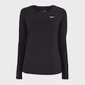 Camiseta Manga Longa Mizuno Pro UV Feminina PRETO