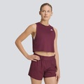 Camiseta Regata Cropped adidas WE Feminina VERMELHO/VINHO