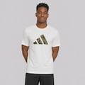 Camiseta adidas Camo Logo Masculina BRANCO