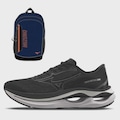 Kit Tênis Unissex Mizuno Wave Creation 26 e Mochila Mizuno Champion PRETO