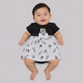 Body do Santos Vestido Baleião Infantil PRETO