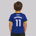 Camisa do Barcelona Illuvium 11 Raphinha - Infantil AZUL