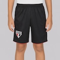 Bermuda do São Paulo Embalo Infantil PRETO
