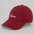 Boné Unissex Puma Script Logo Dad Aba Curva VERMELHO
