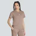 Camiseta adidas Essentials 3 Stripes Feminina MARROM