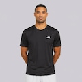 Camiseta adidas Treino 3 Listras Poliamida Masculina PRETO