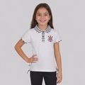 Camisa Polo do Corinthians Meia Malha Infantil BRANCO