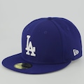 Boné Unissex New Era Los Angeles Dodgers 5950 Classics MLB Aba Reta AZUL