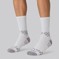 Meia Cano Médio Rikam Performance Compressão Masculina BRANCO
