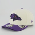 Boné Unissex New Era Baltimore Ravens 970 NFL Brasil Game Aba Reta BRANCO