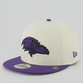 Boné Unissex New Era Baltimore Ravens 950 NFL Brasil Game Aba Reta BRANCO