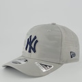 Boné Unissex New Era New York Yankees 970 Performance MLB Aba Curva CINZA