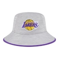 Bucket Masculino New Era Heathered Los Angeles Lakers CINZA