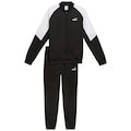 Conjunto Agasalho Puma Poly Baseball Masculino PRETO/BRANCO