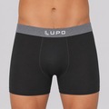 Cueca Boxer Lupo Algodão Com Elastano - Adulto PRETO