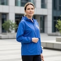 Jaqueta Corta Vento com Capuz Champion Bolso Feminina AZUL