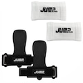 Kit Hand Grip Evolution 2.0 + Munhequeira Canelada - Jump Over BRANCO/PRETO