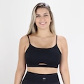 Top Colcci Sport Canelado Slim Light - Feminino PRETO