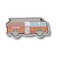 Jibbitz™ Crocs Caminhão de Bombeiros BRANCO