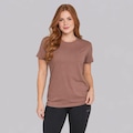 Camiseta Fila Regular Basic Outline Feminina MARROM
