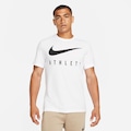Camiseta Dri-FIT Nike Athletee Masculina BRANCO/PRETO