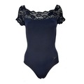 Collant Só Dança Classic Renda SD-766 Feminino PRETO
