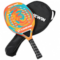 Raquete de Beach Tennis Carbono - Camewin LARANJA/VERDE CLA