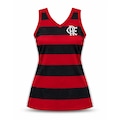 Camiseta Regata do Flamengo Vivaz Rubro Negra Braziline - Feminina VERMELHO/PRETO