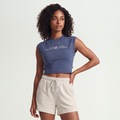 Camiseta Regata Fila Cropped Stile Elevato Graphic Feminina AZUL